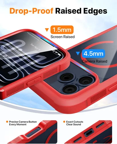 Vista 108 de DIACLARA - Funda transparente compatible con iPhone XR 6.1 pulgadas 2018