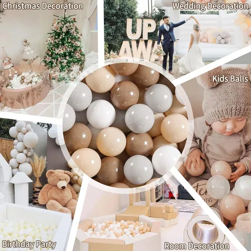 Vista 9 de GOGOSO Pelotas para niños pequeños, 100 bolas de gateo de 2.15 pulgadas, sin BPA, a prueba de aplastamiento, bolas de plástico suave para niños