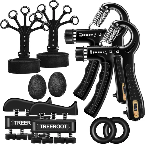 10PCS Grip Strength Trainer Kits, Hand Gripper Strengthener, Forearm Strengthener, Forearm Exerciser, Finger Grip Strengthener, Wrist Strengthener,