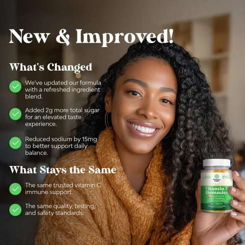 Vista 4 de Gomitas masticables de vitamina C para adultos – Gomitas de apoyo inmunológico halal de vitamina C – ácido ascórbico natural gomita refuerzo