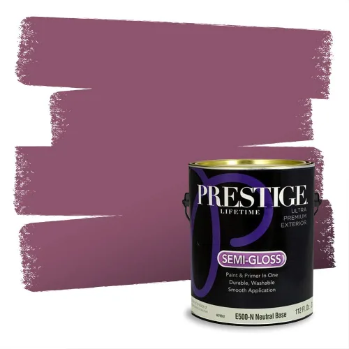 Vista 73 de Prestige Paints Pintura exterior e imprimación en uno, 1 galón, plano, coincidencia comparable de Valspar* Amber Rose*