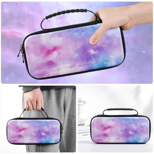 Vista 7 de MoKo Funda de transporte para Nintendo Switch y nueva consola Switch OLED, funda de transporte portátil de viaje con 10 ranuras para tarjetas