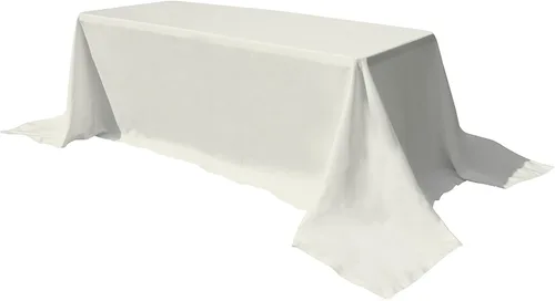 Vista 57 de GEFEII Servilletas de tela de poliéster sólido de 18 x 18 pulgadas para mantel rectangular redondo y cuadrado para boda, fiesta, restaurante
