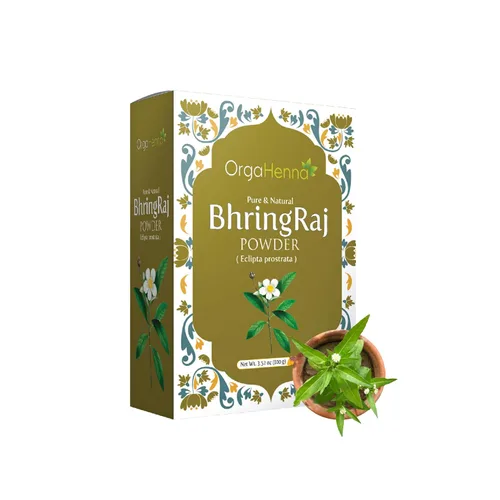 100% Pure & Natural Bhringraj Powder for Hair & Scalp Care, 100 gm