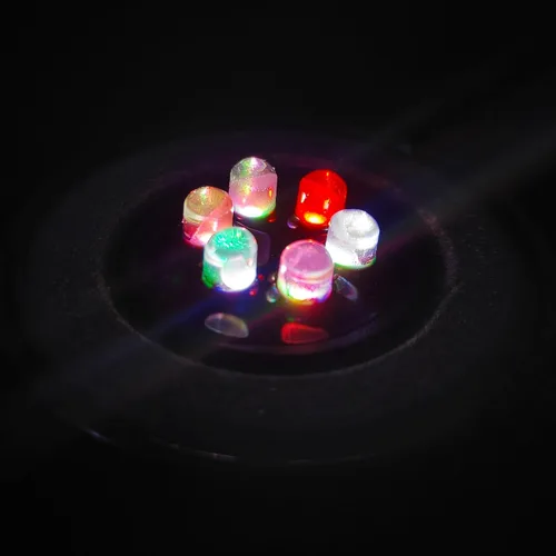 Vista 3 de NICREW Disco de Piedra de Aire LED Multicolor para Acuario, Burbujeador Redondo para Tanque de Peces con LED que Cambian de Color Automáticamente