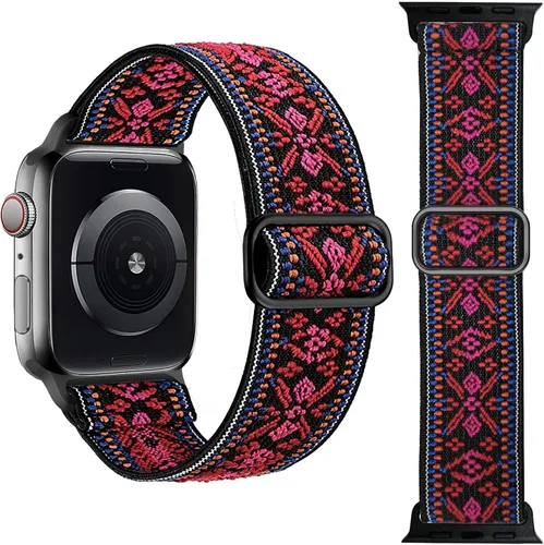 Vista 16 de Paquete de 2 bandas elásticas compatibles con Apple Watch Band de 1.496 pulgadas, 1.575 pulgadas, 1.614 pulgadas, 1.654 pulgadas, 1.732 pulgadas