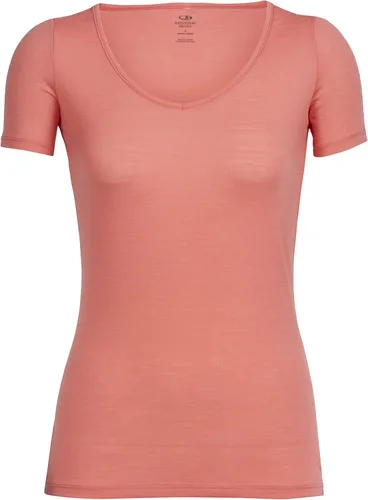 Vista 12 de Icebreaker Merino Camiseta interior de manga corta con cuello corazón Siren para mujer, lana merino