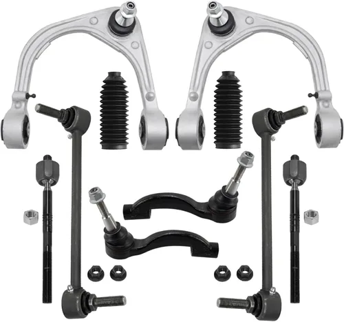 Vista 17 de Detroit Axle - Kit de suspensión de 10 piezas para Nissan Frontier Xterra Pathfinder 2005-2012, 4 brazos de control superiores inferiores