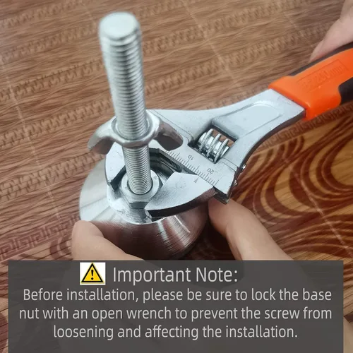 Vista 7 de Paquete de 2 patas de soporte de cama de altura ajustable, acero resistente, adecuadas para marcos de cama, listones centrales, armarios y muebles