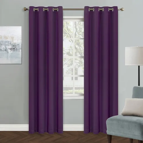 Vista 89 de MYSKY HOME - Cortinas opacas amarillas para sala de estar y dormitorio, cortinas de 84 pulgadas de largo, con ojales, cortinas de oscurecimiento
