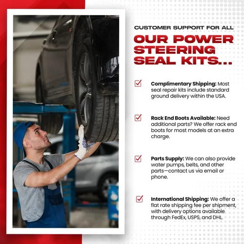 Vista 5 de Power Steering Seals - Kit de sello de caja de cambios de dirección asistida de ajuste preciso Junta tórica y kit de sellado para Chevrolet