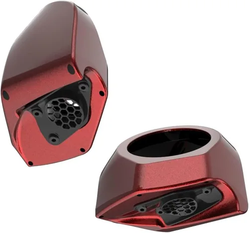 Vista 315 de Advanblack Alpine Green Tour Pack - Paquete de altavoces de 6.5 pulgadas, carcasa de audio trasera, color a juego, ajuste Harley King Tour Pack