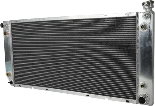 Vista 48 de 26mm AA5052 Kit de radiador de aluminio+cubierta de ventilador+relé de ventilador de termostato Compatible con 1984-2001 J-eep Cherokee XJ Comanche