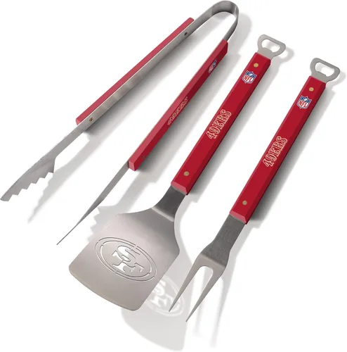 YouTheFan NFL Spirit Series - Juego de barbacoa de 3 piezas