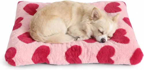 Puppy Crate Bed Washable Small for Small Dogs Non Chewable Material XS 18 Inch Plush Washable Crate Mat for Cages Sofa Protecter