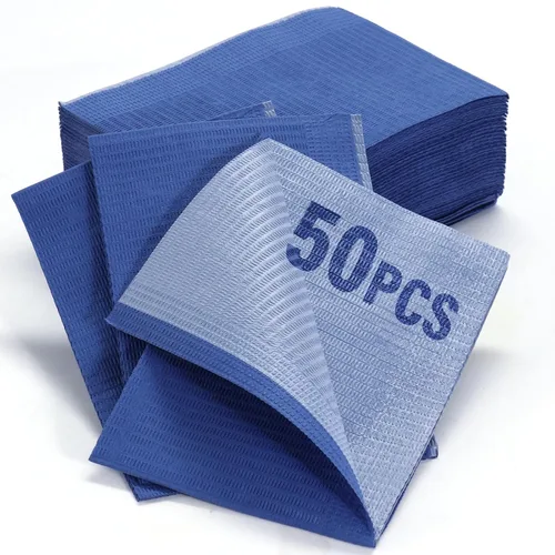 Vista 14 de LA MIERE 100P Baberos Dentales Desechables Rosa de 13 x 18 pulgadas - Hoja de Babero para Tatuajes Impermeable de 3 Capas, Cubierta de Bandeja