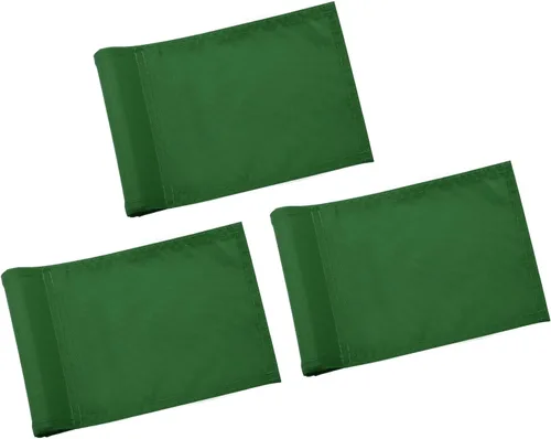 Vista 9 de KINGTOP Bandera de Golf Sólida Completa de 8x6 Pulgadas - Nylon 420D, Tubo Insertado - Mini Banderas de Putting Green para Práctica en el Patio