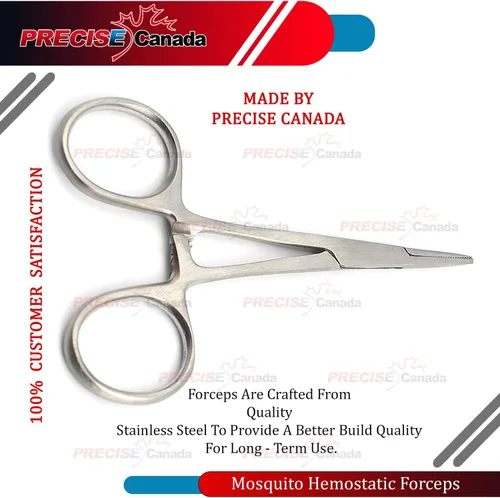 Vista 3 de Preciso Canadá: 3 pcs varios mosquitos Hemostat pinzas alicates recto dentado 4.5" + 5" + 5.5" economía grado acero inoxidable nuevo