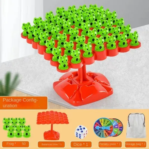 Vista 7 de Juego de equilibrio de rana, juego de mesa de equilibrio, juegos de equilibrios para dos jugadores, árbol interactivo para padres e hijos, juego