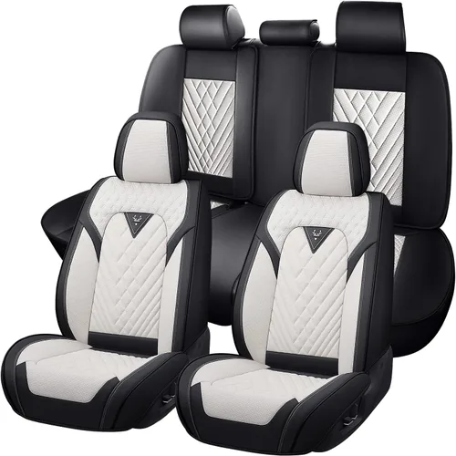Vista 18 de Fundas de Asiento de Coche para Nissan Altima 2000-2026, Funda de Asiento Completa de Piel Nappa Impermeable, Protector de Asiento Automotriz Negro