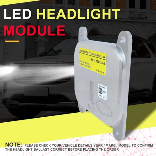 Vista 5 de Reemplazo del módulo de faros delanteros LED para FB53-13B626-B: 2016 2017 2018 2019 Módulo de faros delanteros Ford Explorer - Reemplazo del módulo