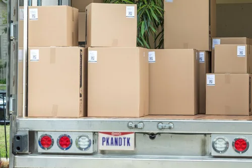 Vista 4 de Caja corrugada para guardarropa Duck Brand, 2844853, de 24 x 24 x 34 pulgadas (largo x ancho x alto), Marrón