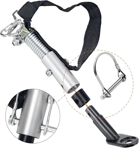 Vista 3 de Acoplador de remolque de bicicleta, conector de enganche de remolque, ajuste universal para remolques de bicicleta de carga para niños, accesorios