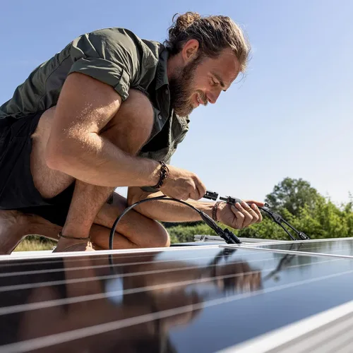 Vista 8 de BougeRV - Kit de herramientas de enchufe de cable adaptador paralelo para panel solar de derivación en Y