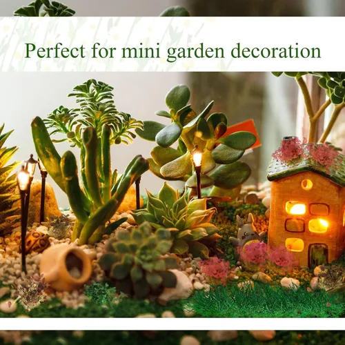 Vista 6 de Redbaker 288 Piezas Mechones de Césped Estático Racimo de Flores Grupos de Vegetación Autoadhesivos Mechones de Césped de Modelo Artificial DIY