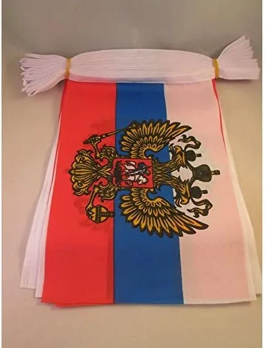 Vista 157 de Guatemala 19.7 ft BUNTING Flag 20 banderas 9'' x 6'' - Banderas de cuerda guatemalteca 5.9 x 8.3 in - AZ FLAG