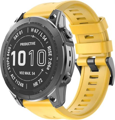 Vista 8 de OVERSTEP Compatible con Fenix 7X Band, correa de reloj de silicona suave de 1.024 in de ancho para Garmin Fenix 5X/Fenix 5X Plus/Fenix 6X/Fenix 6X