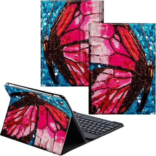 Vista 30 de Para Samsung Galaxy Tab S6 Lite Funda 2022/2020 Teclado Inalámbrico Desmontable Y Cubierta De Soporte De Cuero PU Funda Protectora Para Samsung