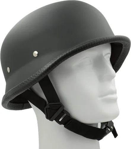 Vista 4 de Clásico Disfraz Carnaval Patín Scooter Skull Cap Novedad Alemán OSFM Flat Negro