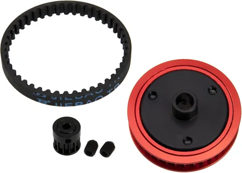 Vista 6 de ShareGoo - Sistema de transmisión de transmisión de transmisión de automóvil RC de 0.126 in, pieza de actualización compatible con Axial SCX10 Negro