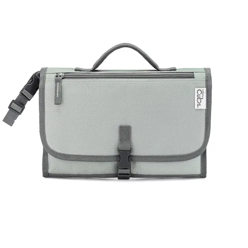 Vista 7 de Comfy Cubs Cambiador de bebé tamaño compacto, cambiador de pañales impermeable con almohada acolchada, suave y ligero, diseño plegable para viajes