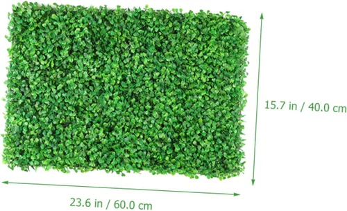 Vista 3 de Alfombra de área para exteriores, alfombras verdes, plantas de casa, césped artificial entrelazado, decoración de balcón, decoración de plantas