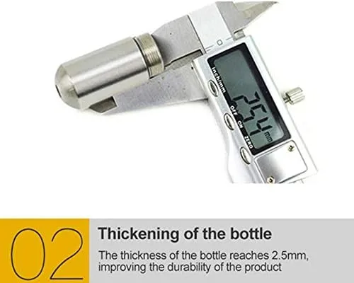 Vista 3 de POWERTOOL Cartucho de CO2, cilindro de gas de 0.42 oz, cargadores de CO2 recargables, recipientes de gas para agua de soda (paquete de 1)