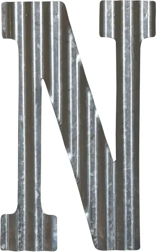 Vista 16 de COLLECTIVE HOME - Decoración de pared con letras de metal de 12 pulgadas, números de acero galvanizado, símbolos de decoración rústica para colgar