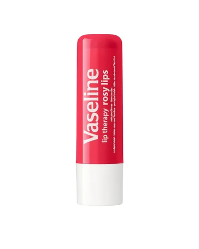 Vista 5 de Vaseline Lip Therapy Care Rosy, Nutrición de Acción Rápida, Ideal para Labios Agrietados, Secos, Agrietados o Dañados, Bálsamo Labial, Pack de 3
