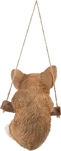 Vista 3 de Hi-Line Gift Ltd. 87704-E - Estatua colgante de cachorro Chihuahua