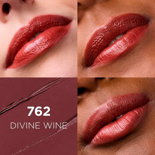 Vista 2 de L'Oreal Paris Colour Riche Original - Lápiz labial cremoso e hidratante satinado con aceite de argán y vitamina E, Divine Wine, 1 unidad