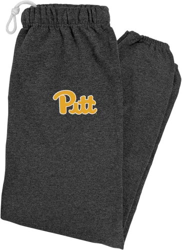 Vista 397 de LOGOVISION Pantalones deportivos para hombre con logotipo primario colegiado colección jaspeado carbón