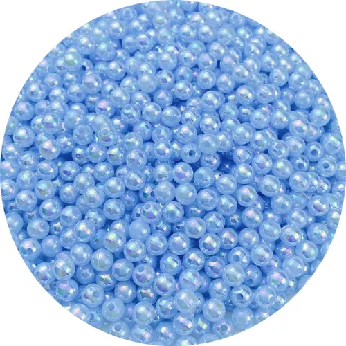 Vista 15 de 1000 cuentas de perlas para manualidades de 0.236 pulgadas, colores AB, cuentas redondas sueltas para collares, pulseras, aretes, fabricación
