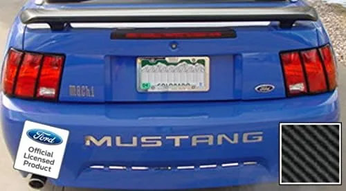 Vista 20 de Decal Mods Adhesivos de letras para parachoques trasero para Ford Mustang Negro (Brillo) -CB (se adapta a 1999-2004)