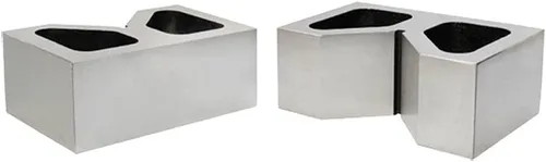 DBM IMPORTACIONES 2 ''L x 3/4''W Par 2'' x 3/4'' x 1-1/4'' de hierro fundido V-Bloques V bloque tierra conjunto