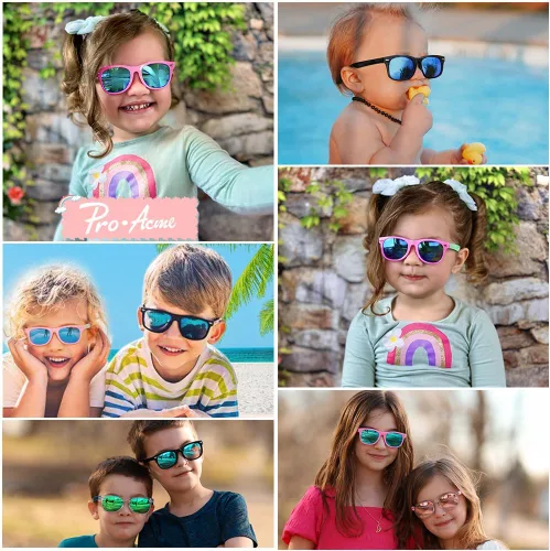 Vista 3 de Pro Acme Kids Polarized Sunglasses, Flexible TPEE Frame Shades for Toddler Girls Boys, Ages 3-12