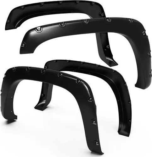 Vista 9 de Tyger Auto Guardabarros compatibles con Chevy Silverdo GMC Sierra 1999-2006 1500 2500 3500HD (incluido 2007 Classic), Fleetside, estilo remachado