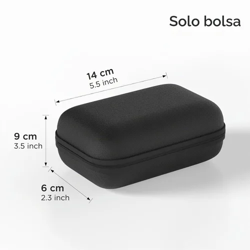 Vista 2 de SUPVAN Funda protectora de nailon para etiquetadora y cintas E10, resistente al agua, a prueba de golpes, resistente a los arañazos, para disco duro