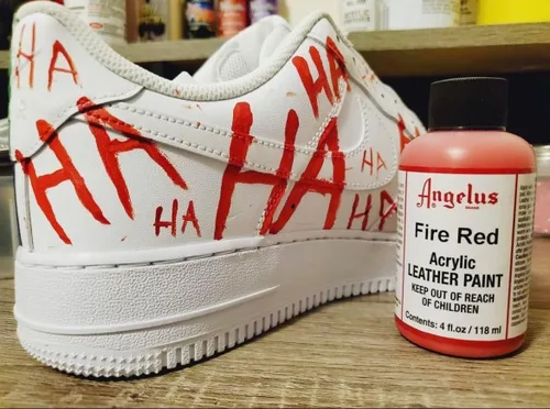 Vista 5 de Angelus piel Pintura 4oz-fire Rojo