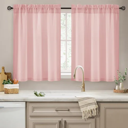 Vista 53 de HOMEIDEAS - Cortinas semitransparentes de privacidad blancas que no se transparentan, 52 x 96 pulgadas Blanco